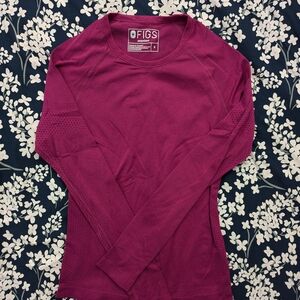 Figs Salta Performance Underscrub-S/Dark Magenta